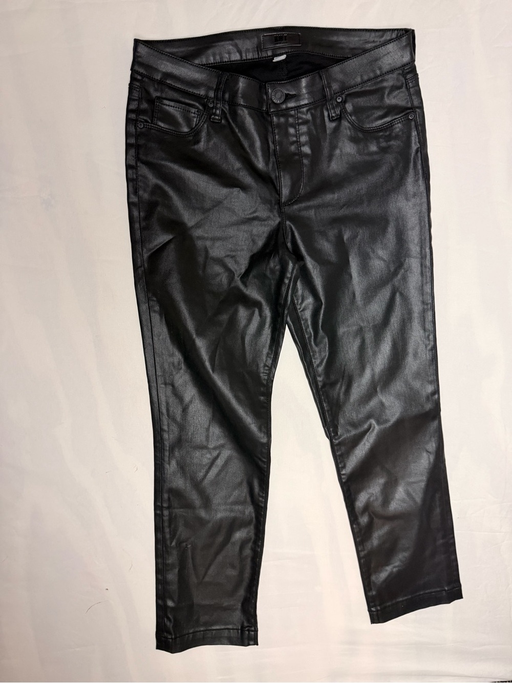 KUT from the Kluth Black Faux Leather  Pants